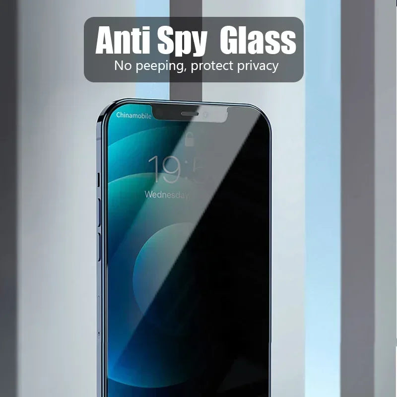 Privacy Screen Protector: Ultimate Anti-Spy Glass for iPhone Series.