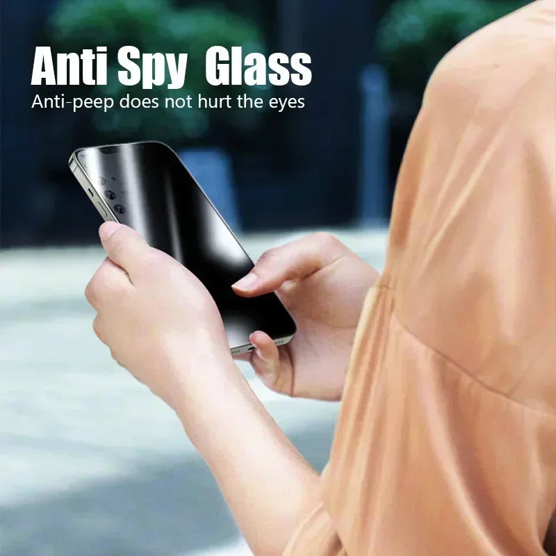 Privacy Screen Protector: Ultimate Anti-Spy Glass for iPhone Series.