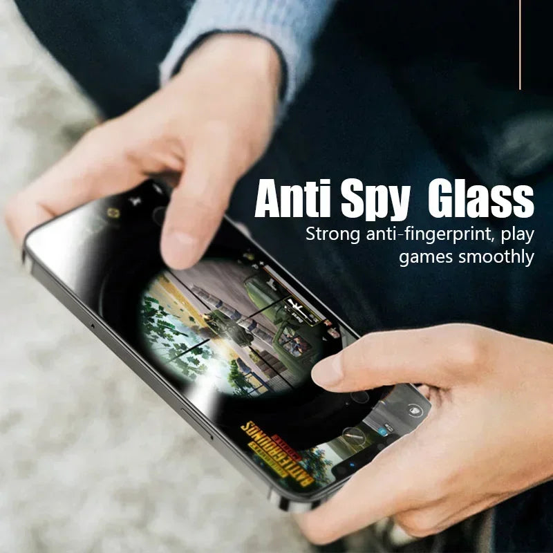 Privacy Screen Protector: Ultimate Anti-Spy Glass for iPhone Series.