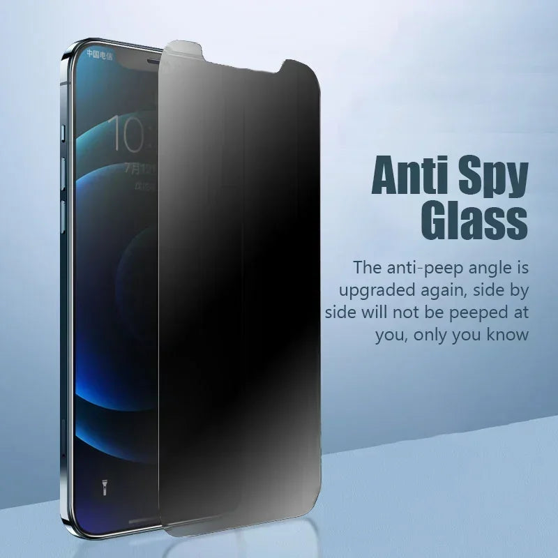 Privacy Screen Protector: Ultimate Anti-Spy Glass for iPhone Series.